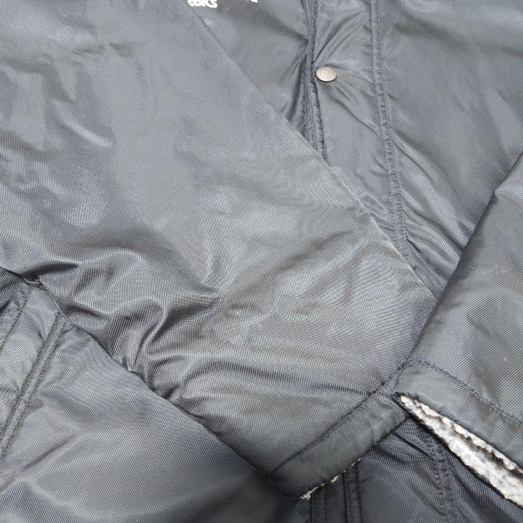 ASICS アシックス ボアベンチコート L 旧モデル／黒／希少／フード付