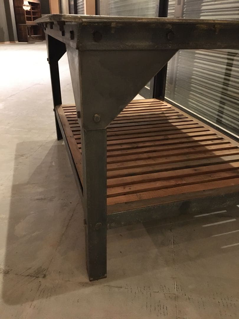 フランスアンティークインダストリアルテーブル