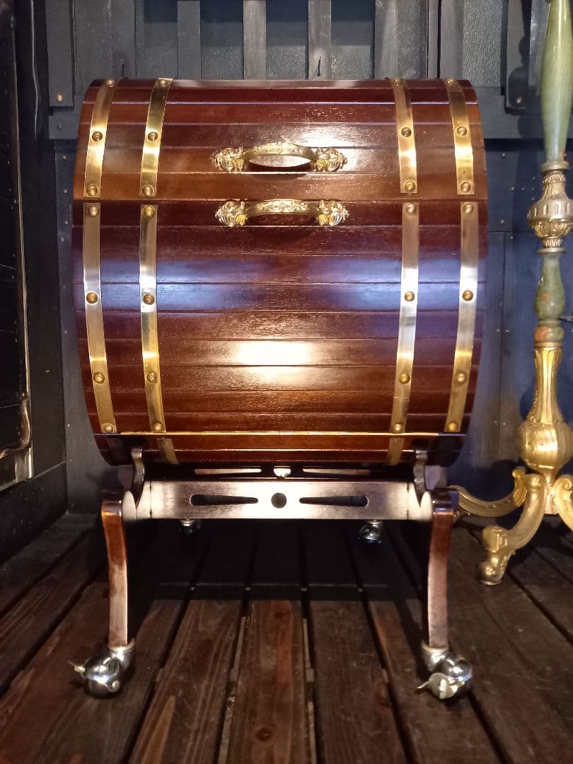 レア　ヴィンテージ　バー　ドリンク　キャリー　オープン　キャビネット　ボックス