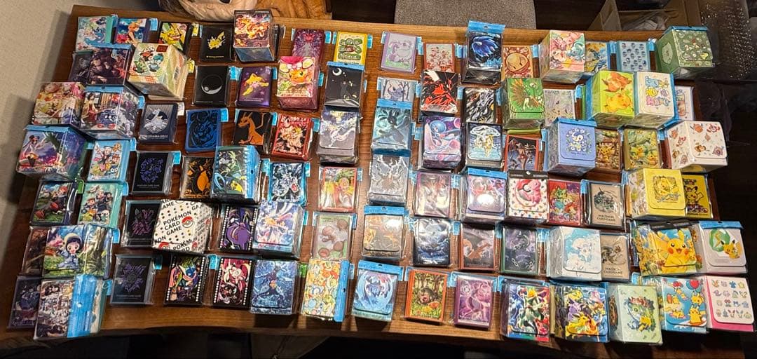 ポケモンカード　デッキシールド92個　カードケース42個　未開封品まとめ