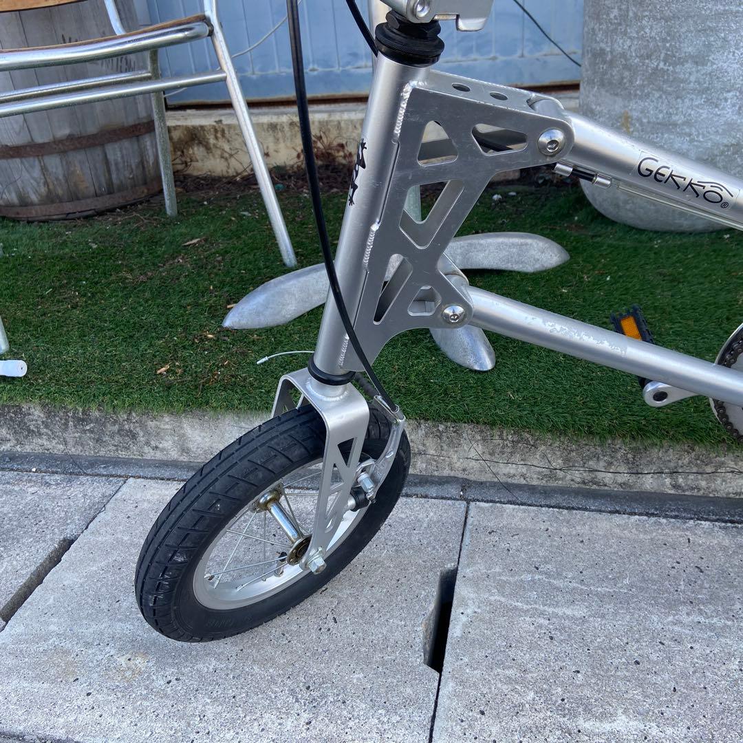 GEKKO ゲッコウ⭐️折りたたみ自転車　シルバー　【3614】