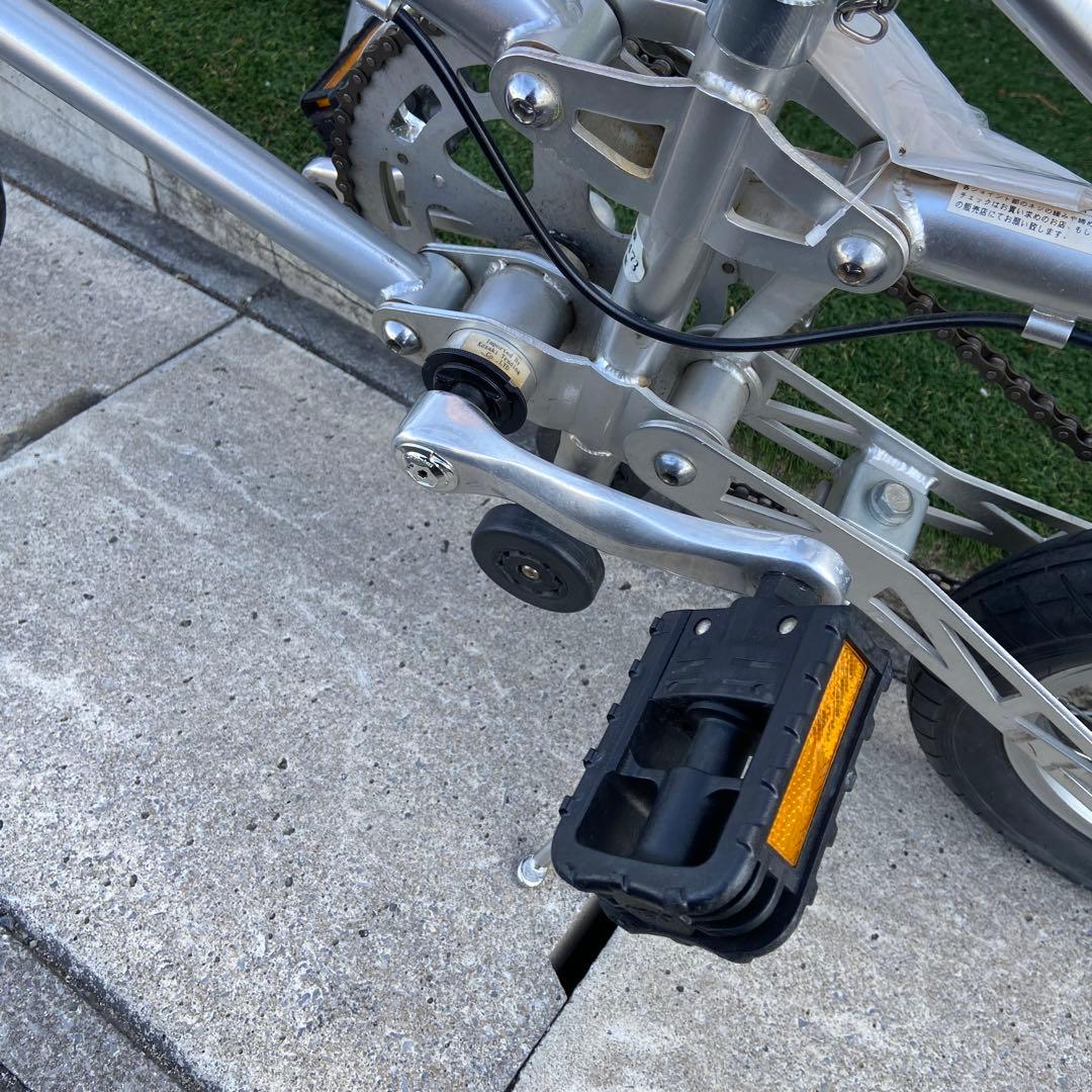 GEKKO ゲッコウ⭐️折りたたみ自転車　シルバー　【3614】