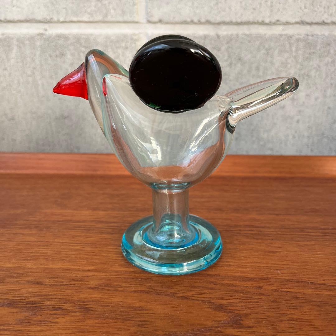 イッタラ　バード　脚付きシエッポ クリアブルー　オイバ・トイッカ