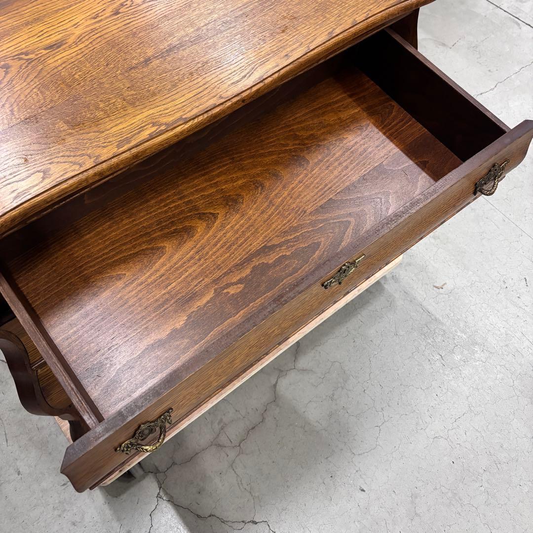 英国アンティーク 大型 木製サイドボード 飾り棚 チェスト カウンターテーブル