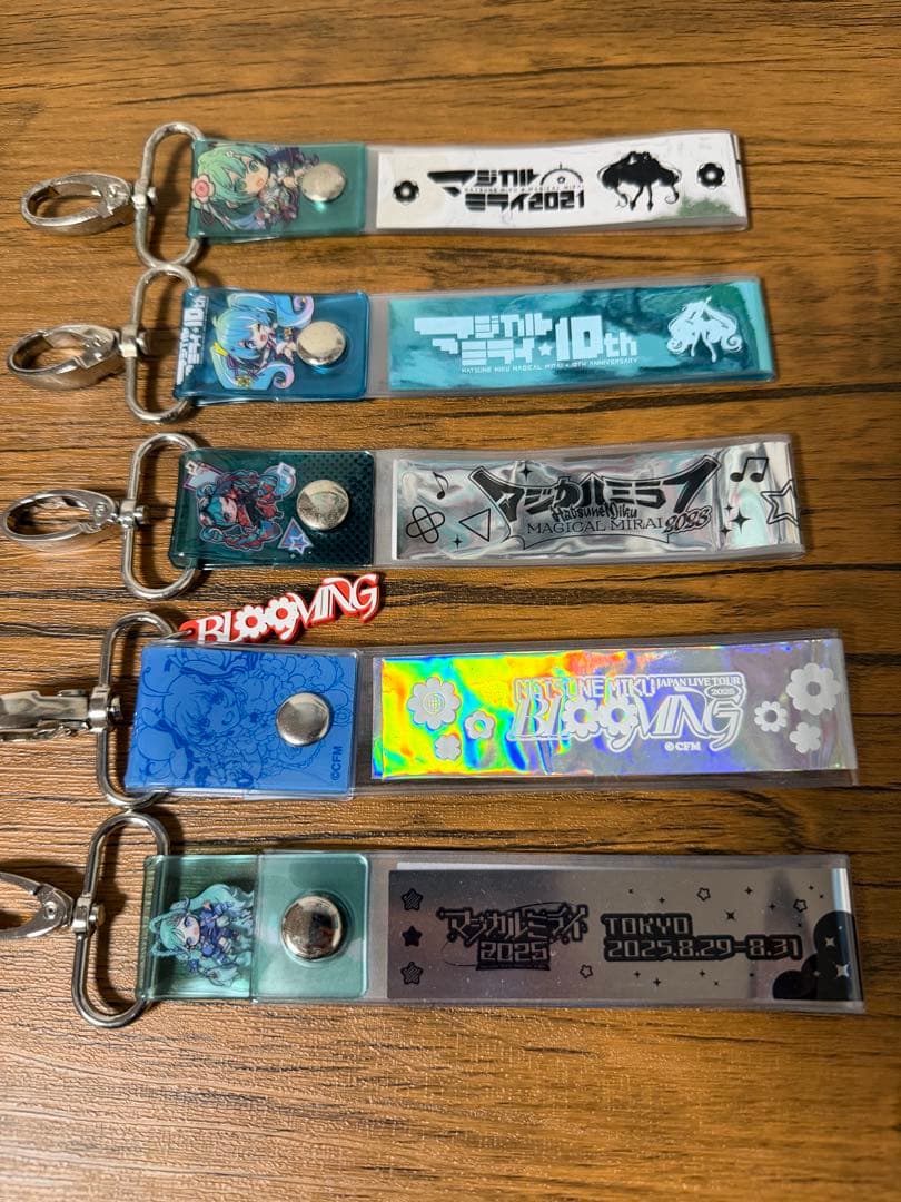 初音ミク マジミラ JPツアー ミニのぼり 銀テープストラップ