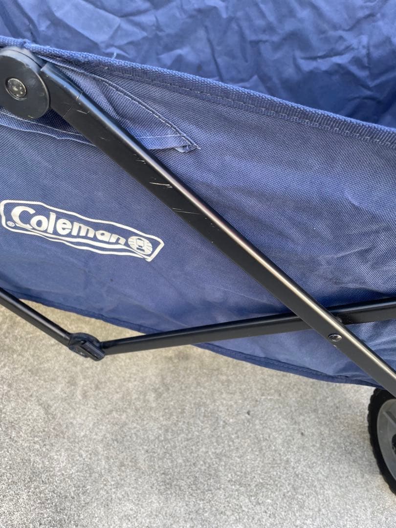 Coleman　折りたたみワゴン　ネイビー　アウトドア　キャリー　人気商品‼️