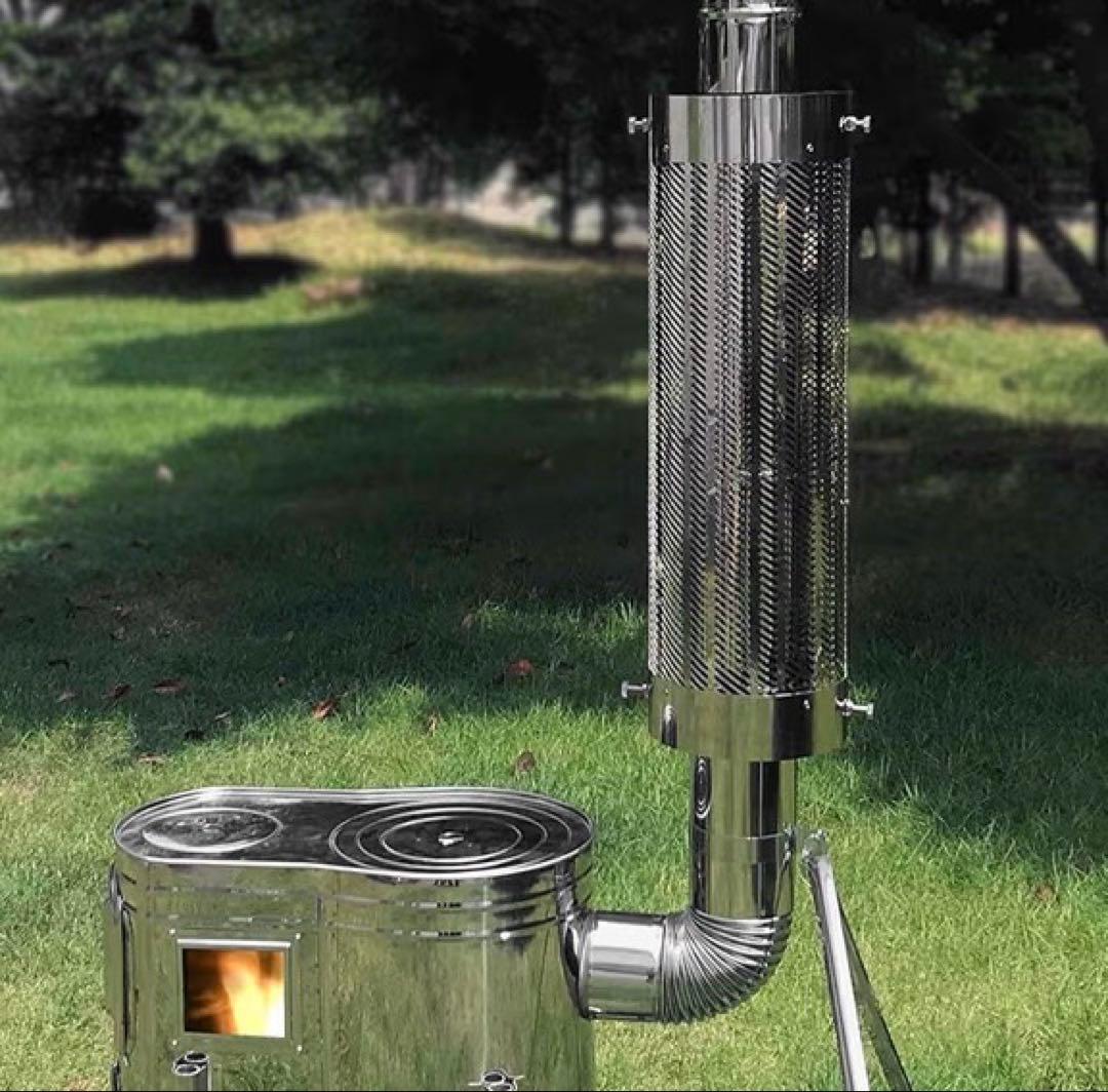 ステンレス製 薪ストーブ　煙突ガード　ホンマ製作所　TS-560