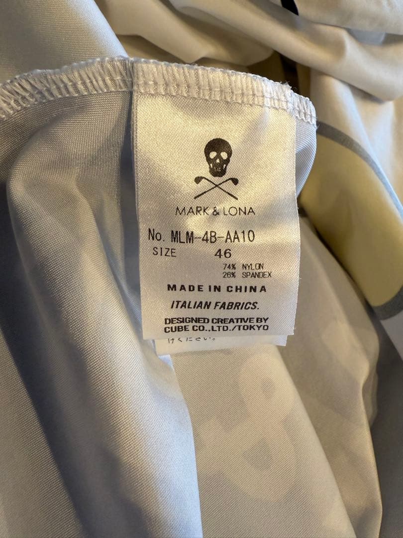 美品 ★ MARK&LONA 2024 モックネック シャツ マーク&ロナ