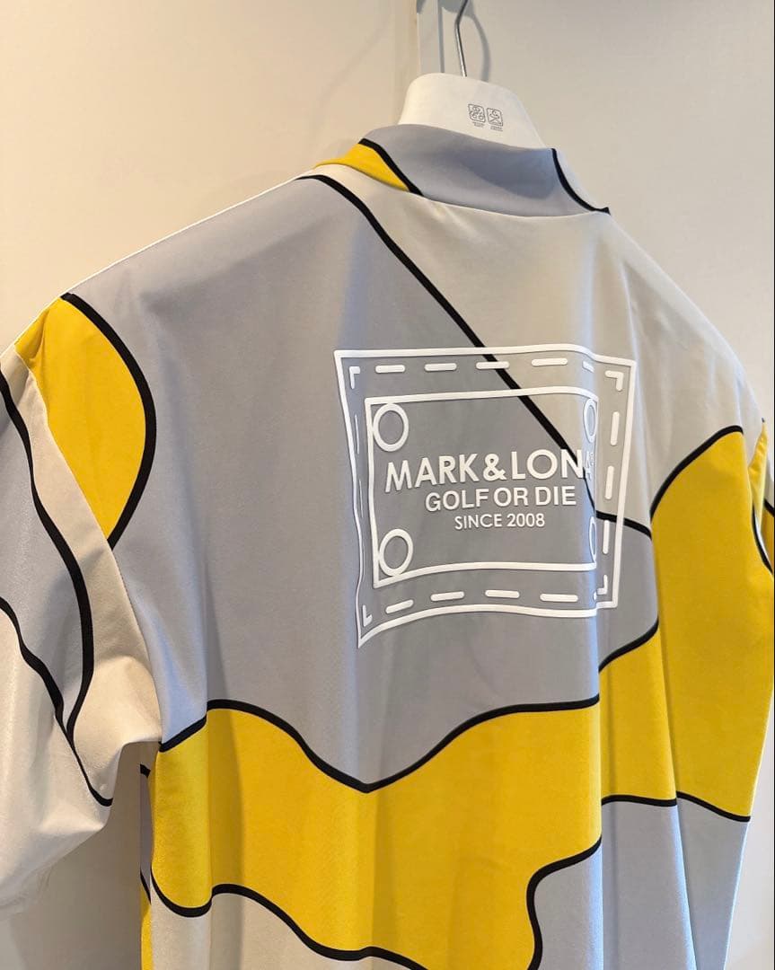 美品 ★ MARK&LONA 2024 モックネック シャツ マーク&ロナ