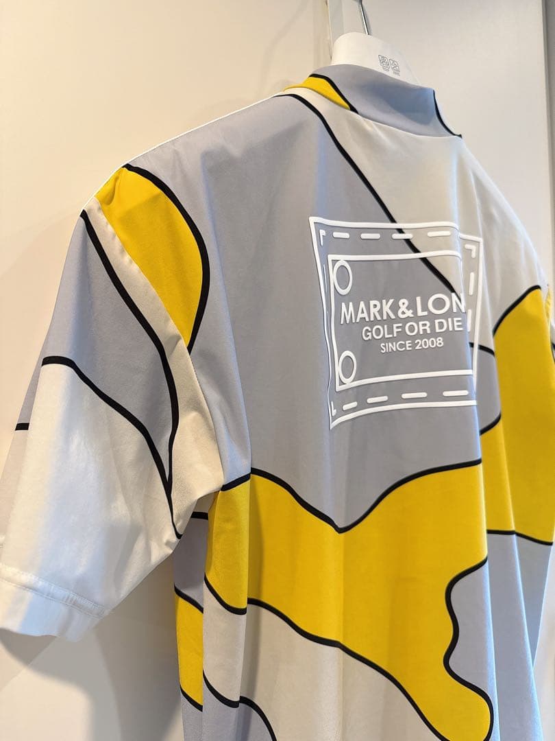 美品 ★ MARK&LONA 2024 モックネック シャツ マーク&ロナ