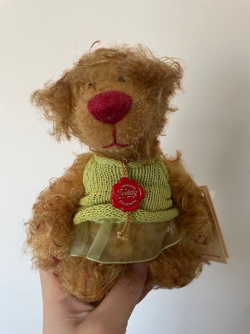 HERMANN Teddy Bear ハーマンテディベア　赤い鼻 緑の服