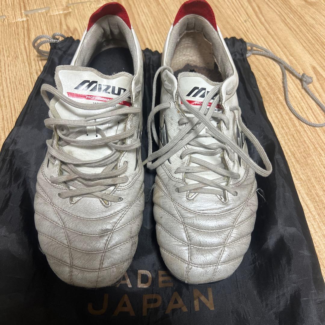 MIZUNO ネオ4スパイクシューズ ホワイト/レッド 日本製25.5