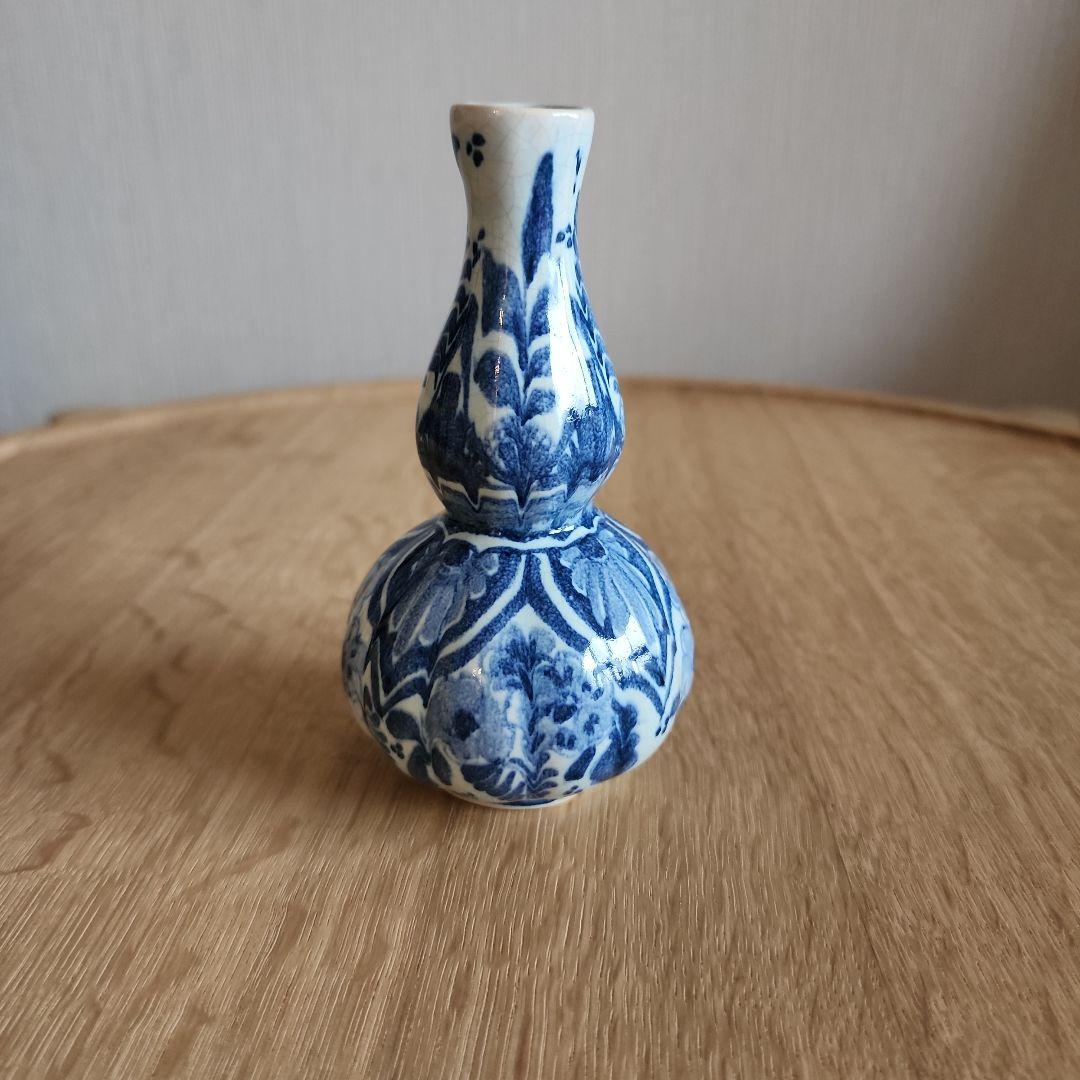 デルフト　阿蘭陀　瓶　徳利　12cm　1点