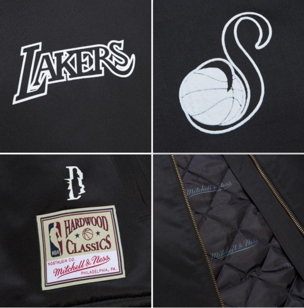 BTS SUGA×NBA GLITCH BOMBER JACKET LAKERS