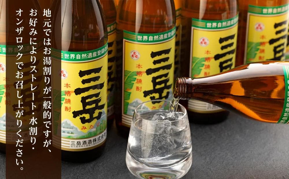 三岳 本格焼酎 900ml×6本