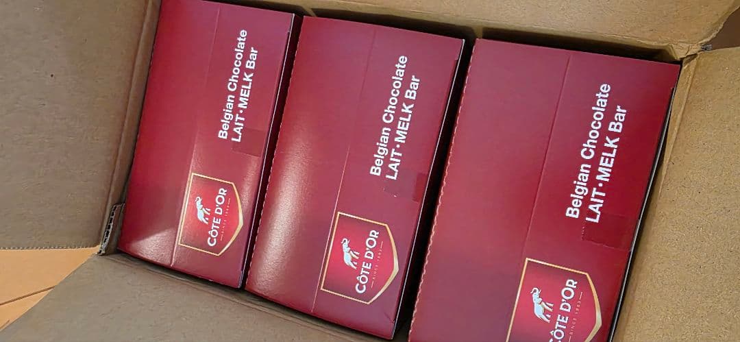 コートドールバー　チョコレート　ミルク　12本入×6箱　72本　バレンタインに