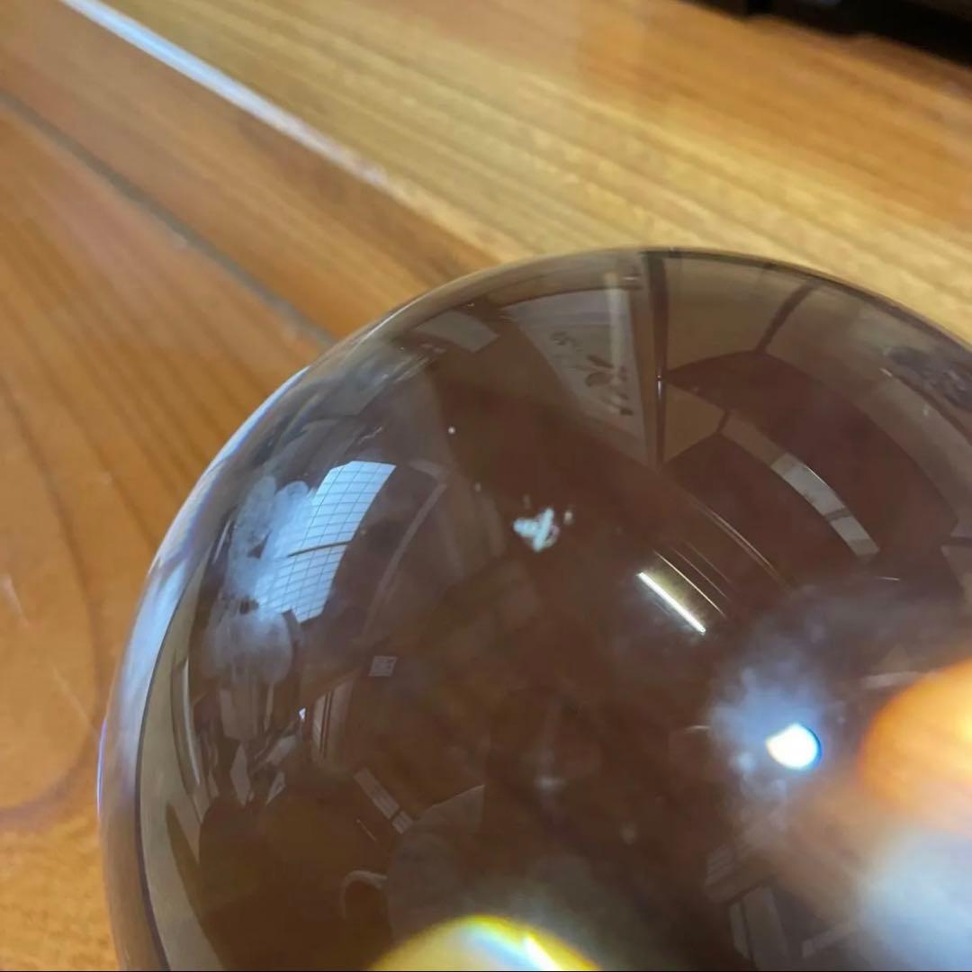 水晶玉 クリスタル 丸玉 直径(約)15cm 【台座付】風水グッズ 人工溶錬水晶