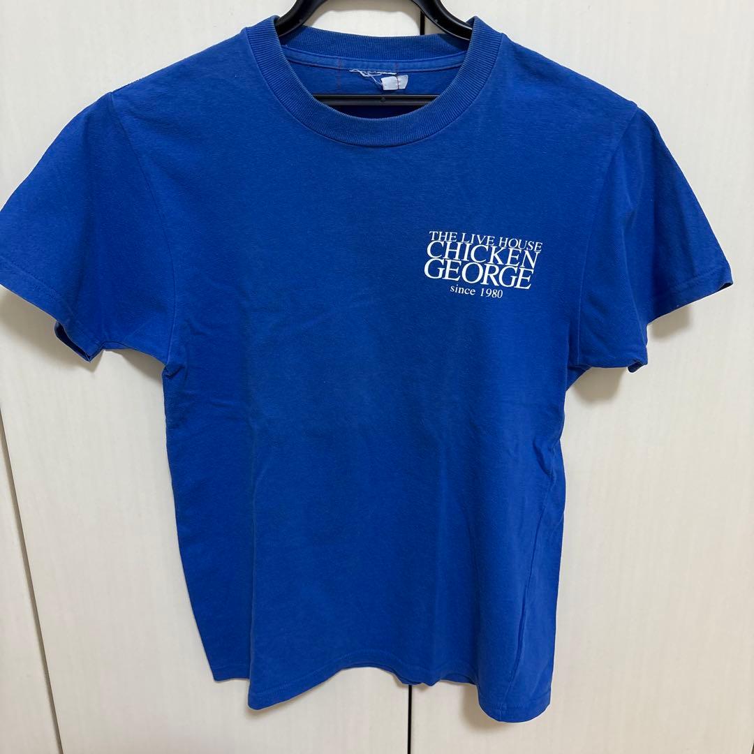THE HIGH-LOWS チキンジョージ 20周年記念Tシャツ ブルー