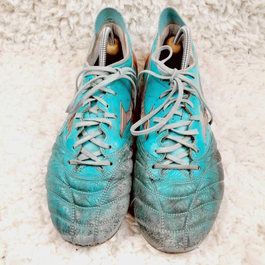 希少 26.5㎝◎ ミズノ サッカーシューズ アジュールブルー モネリアネオ3
