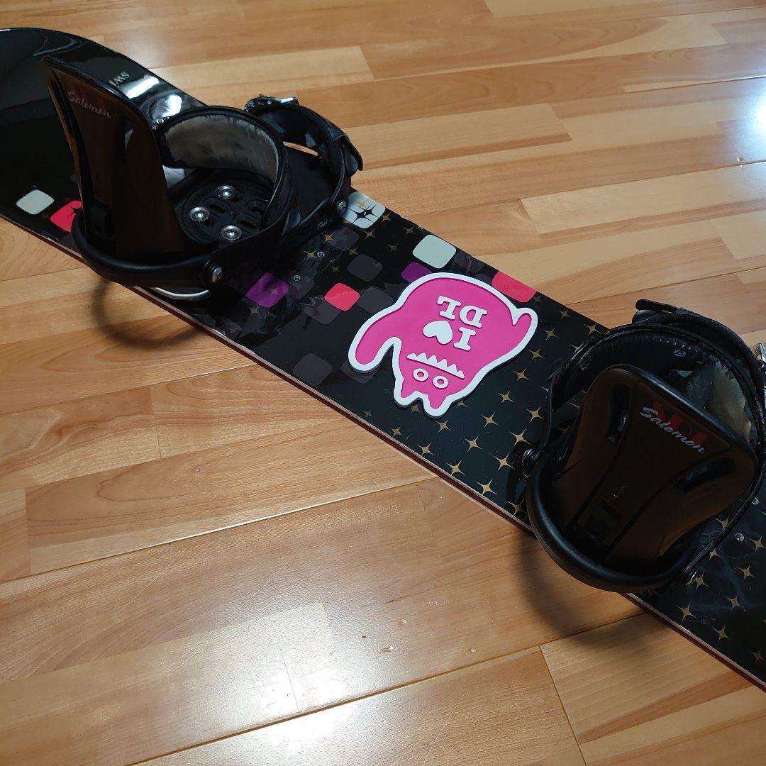 わんこ　スノーボード　板　ビンディング　SWIVEL　SALOMON