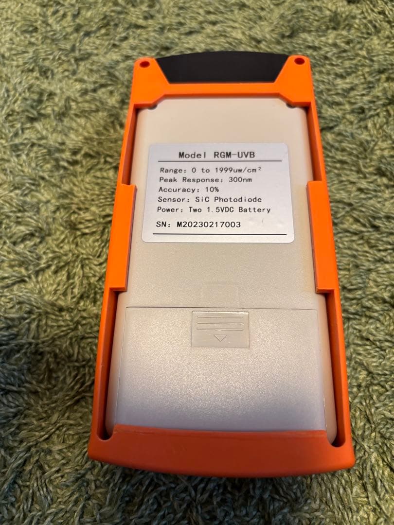 爬虫類飼育用 UVB測定器 RGM-UVB 紫外線計測器