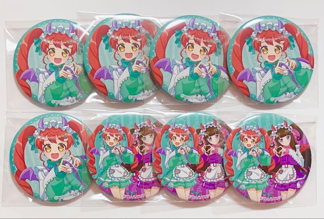 ハートデビデビパーティー　プリパラ　白玉みかん　集合　缶バッジ　合計8点セット