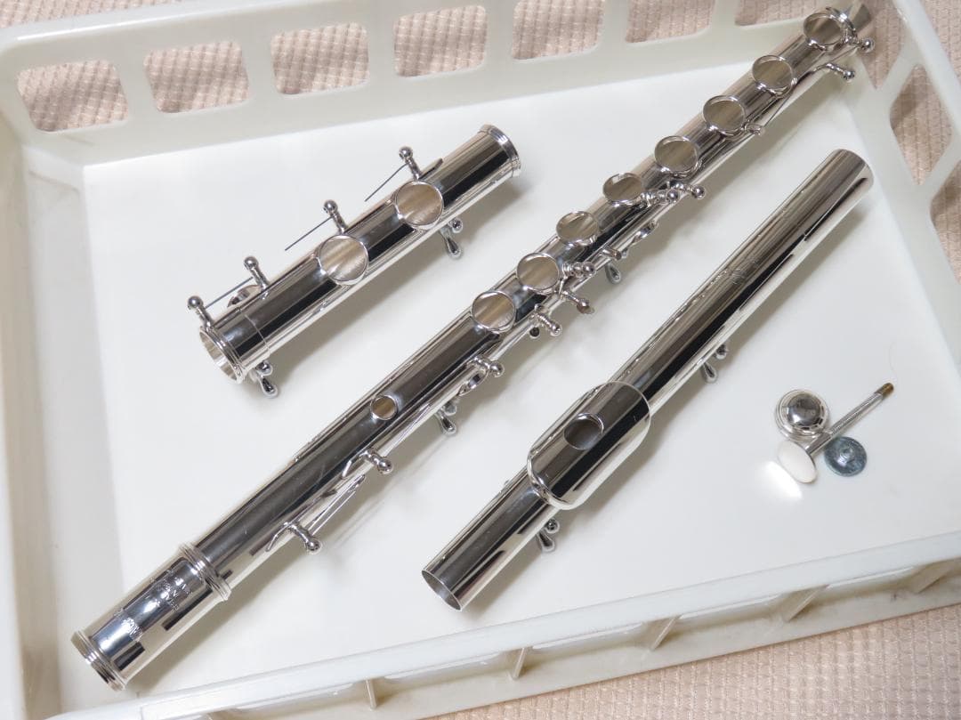 全タンポ＆ヘッド・コルク交換済　超美品　フルート　ヤマハ　411　後期型最終