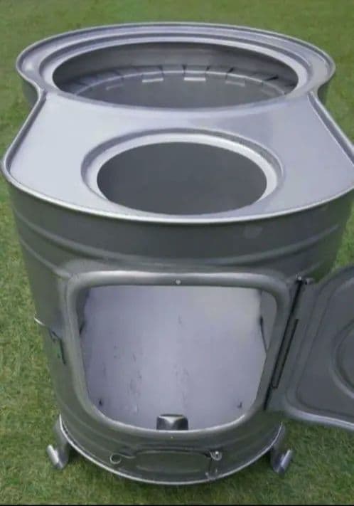 ★薪ストーブ 時計型 新品未使用 ★冬キャンプ冬BBQや災害時に