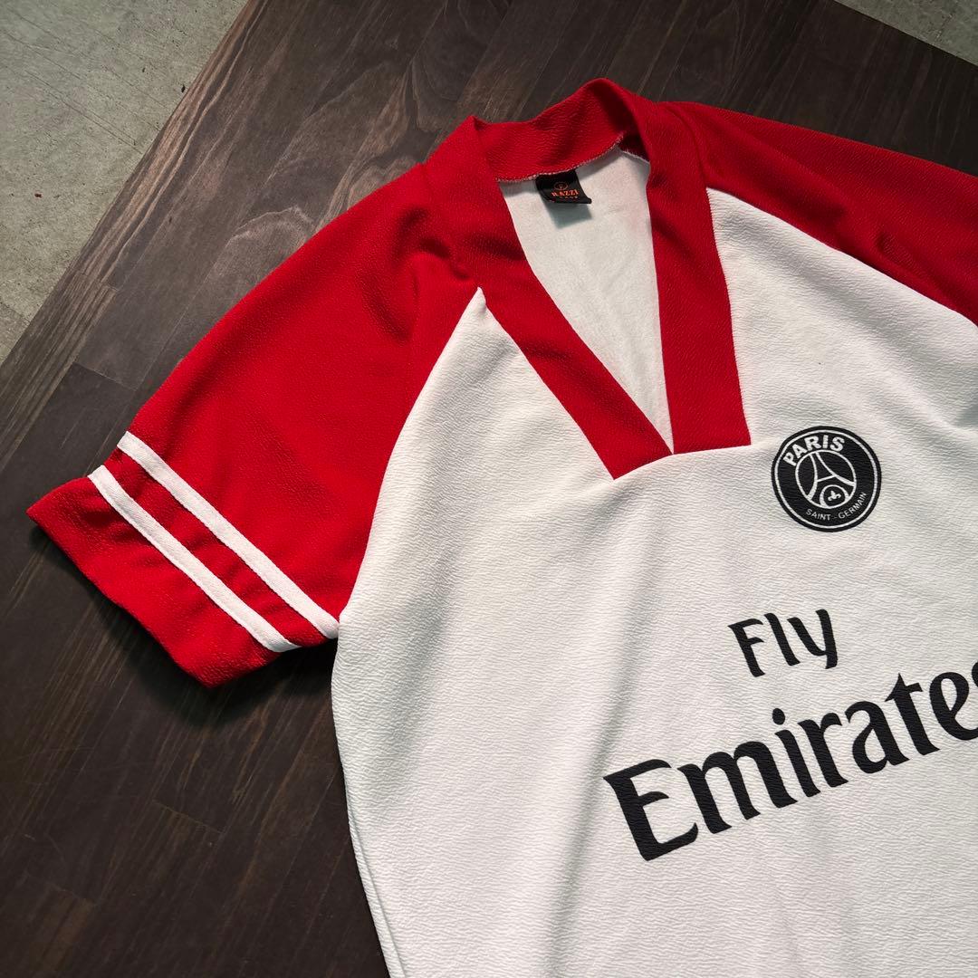 ★8SM2 ゲームシャツ　パリ・サンジェルマンFC 半袖　スポーツ　アウェイ古着