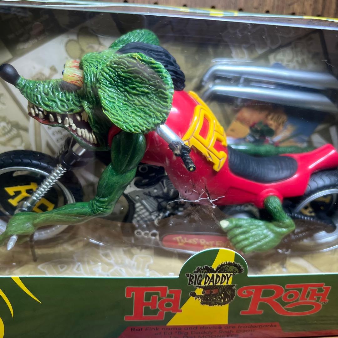 アメコミ Rat Fink Motorcycle Figure
