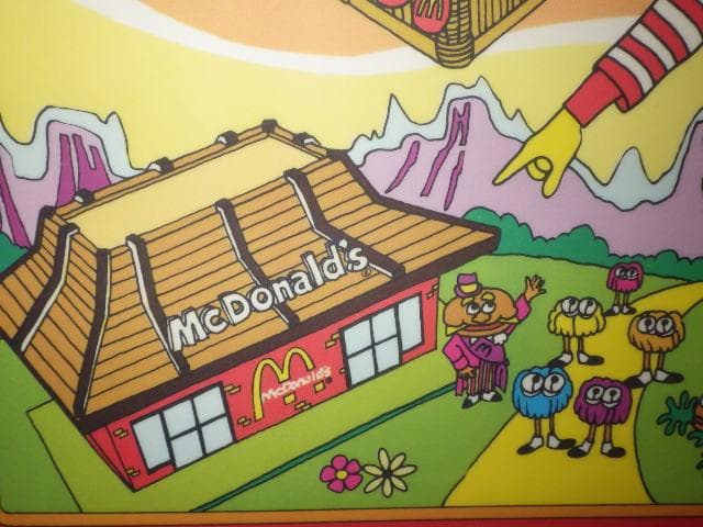 80’S★McDonald's★壁掛け★ポスター★40★ビンテージ★マクドナルド