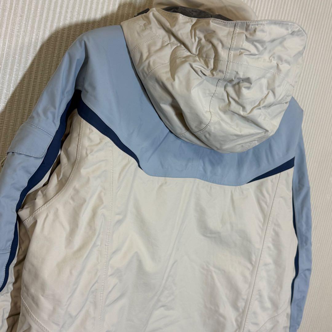 （美品）ザ・ノースフェイスUS古着　スノーウェア　水色/アイボリー　レディースM