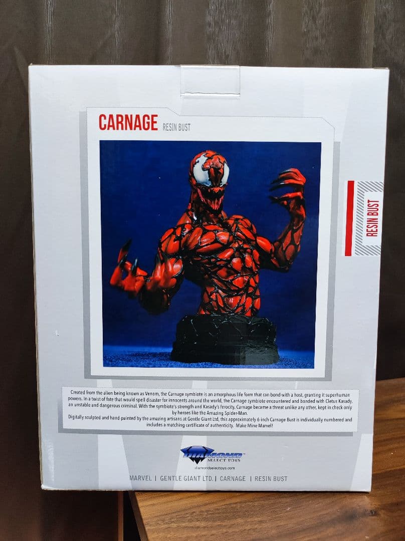 ジェントルジャイアント マーベル カーネイジ スパイダーマン ベノム ミニバスト