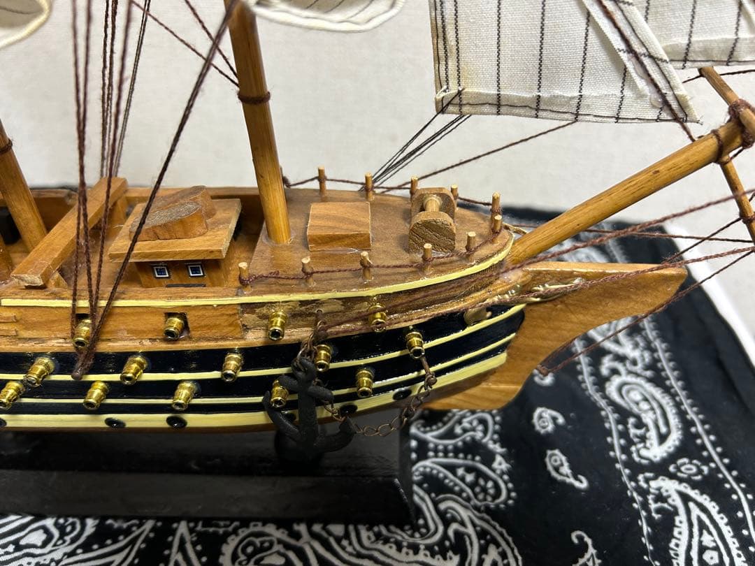 帆船模型 NAPOLEON 木製 置物 インテリア レトロ アンティーク
