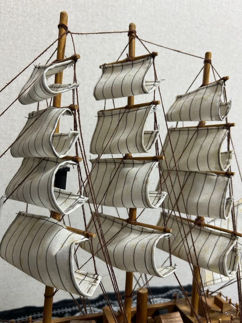 帆船模型 NAPOLEON 木製 置物 インテリア レトロ アンティーク