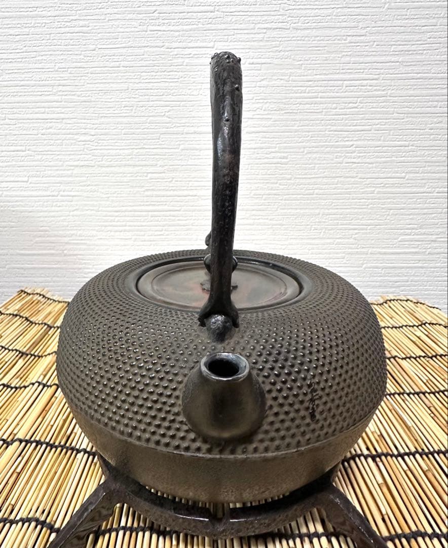 新品　敬典工房正寿堂山正造銀粒象嵌鉉銀口斑紫銅蓋１２型人間国宝　高橋 敬典作