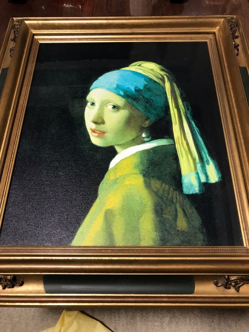 ヨハネス・フェルメール 真珠の耳飾りの少女 証明書付き 高島屋購入 限定複製画
