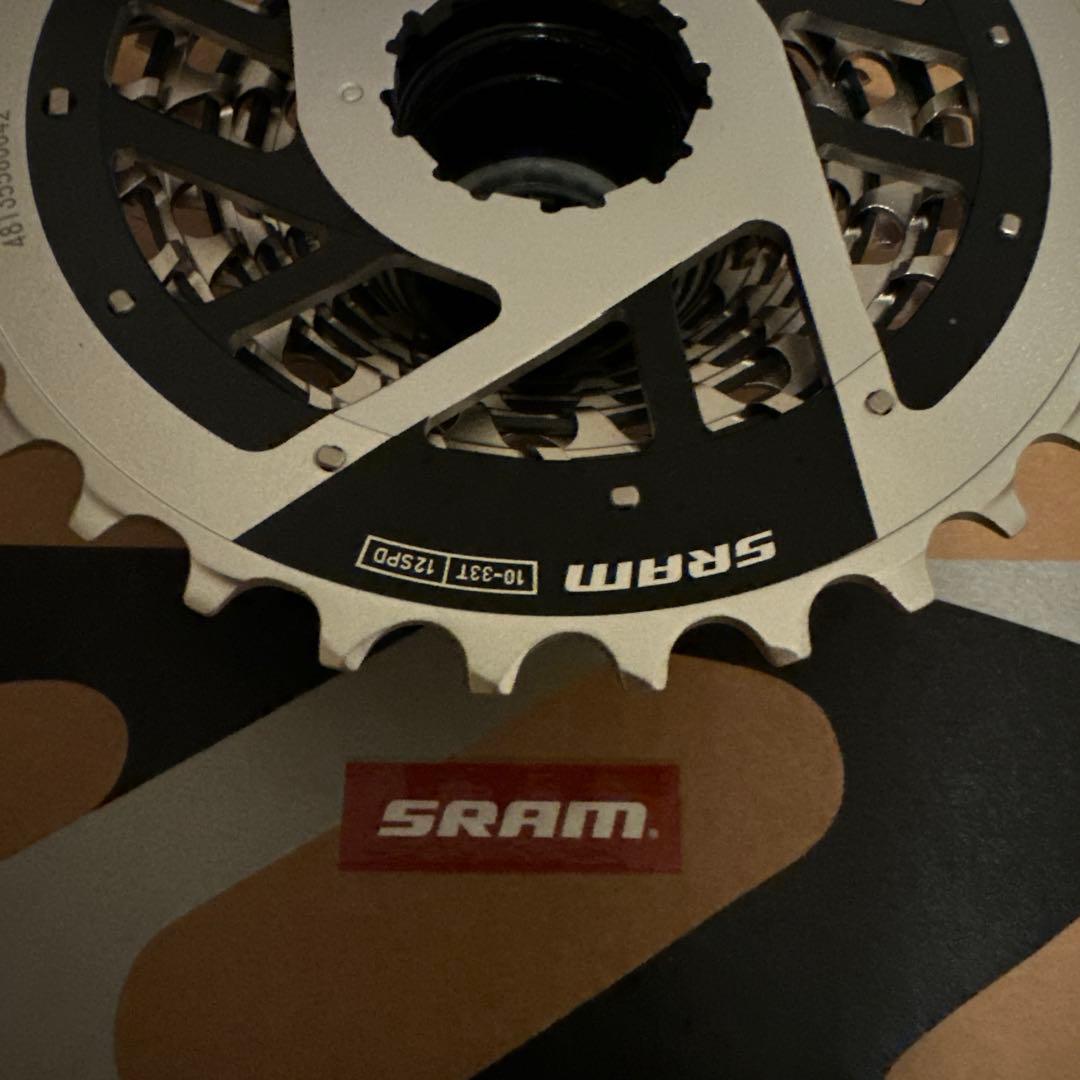 SRAM RED E1 12速用 カセットスプロケット 10-33T