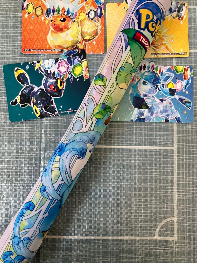 ポケモンカード　海外　プレイマット　デッキケース　デッキシールド　イーブイ