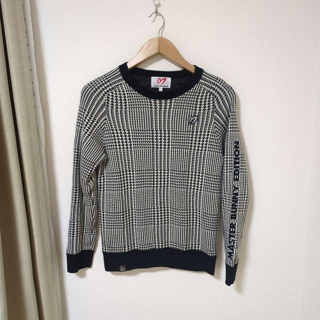 ★新品★MASTER BUNNY EDITION　グレンチェック　裏地付 ニット