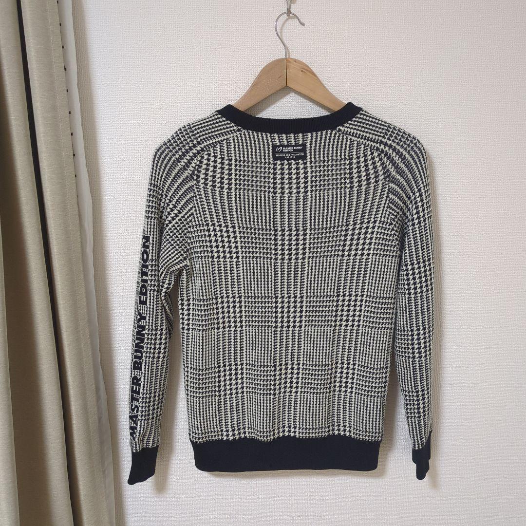 ★新品★MASTER BUNNY EDITION　グレンチェック　裏地付 ニット