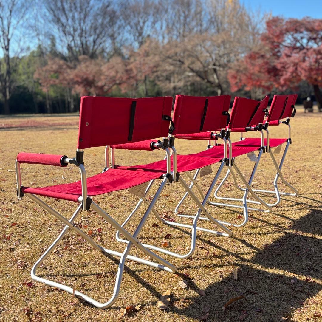 スノーピーク FDチェアワイド RD 4脚セット キャンプ チェア 折り畳み