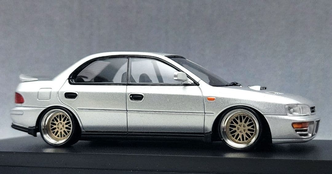 1/43　スバル　インプレッサ改　WRX　BBS-LM　アルミ製　深リム