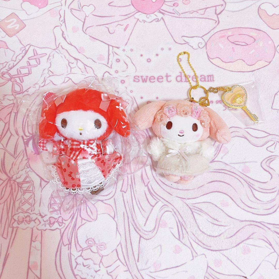 レア　サンリオ　リズリサ　マイメロディ　リズメロ　プレミアムキーチェーン　2点