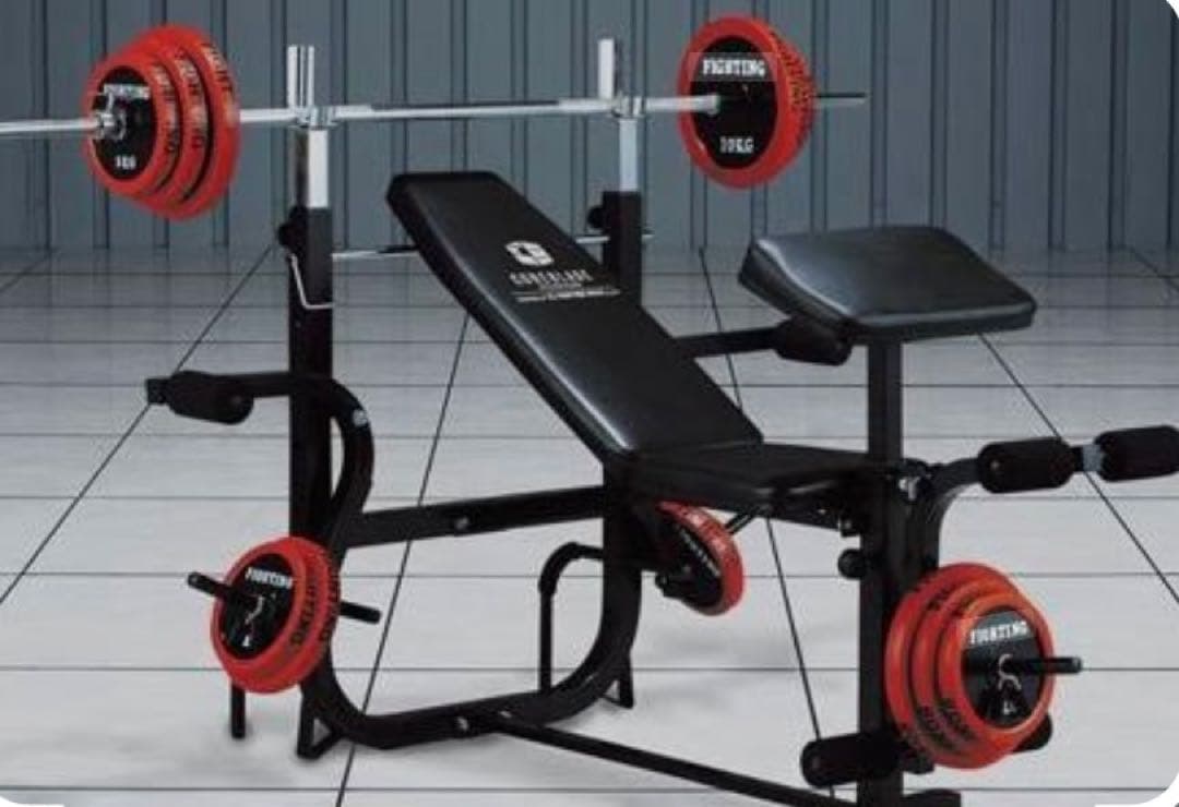 ベンチプレスセット　バイク　腹筋台　トレーニング　筋トレ　ダイエット　健康器具