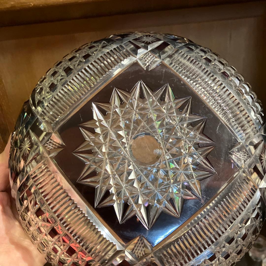 アンティーク　カット硝子　切子硝子