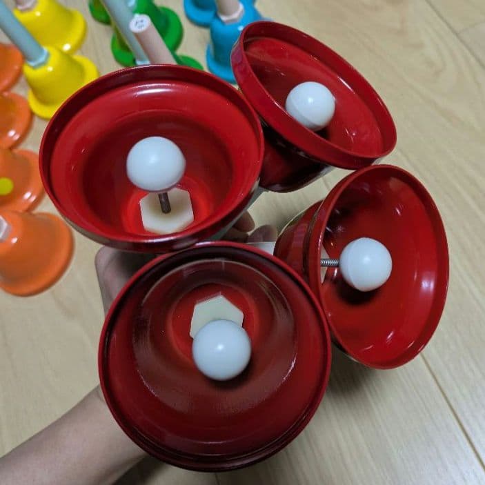 ZEN-ON ミュージックベル ハンドベル 23音 レインボーカラー