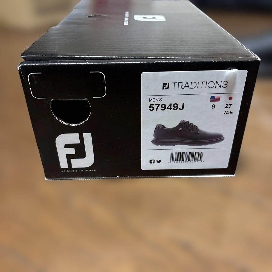 【新品　未使用】フットジョイ ゴルフシューズ 黒 トラディションズ　27.0