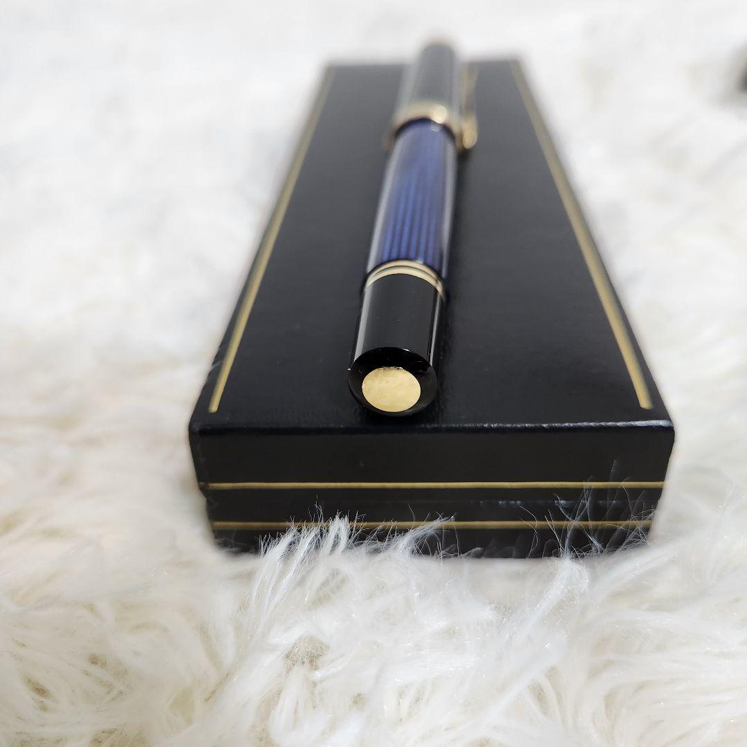 【ほぼ新品】ペリカン　ローラーボール　スーベレーン　Ｒ８００　青縞