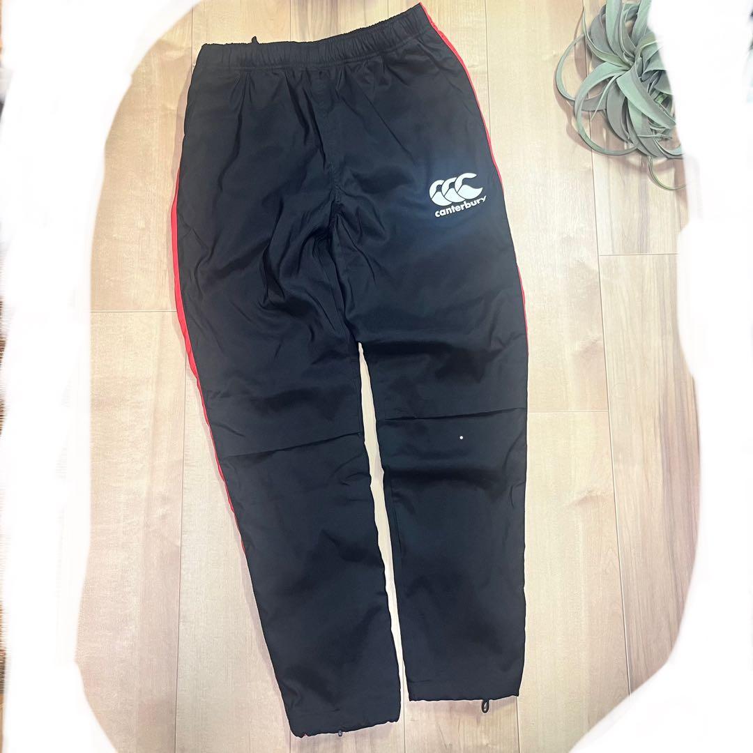 B*e様 canterbury ウォームアップウェア 上下セット 黒/赤　少し厚